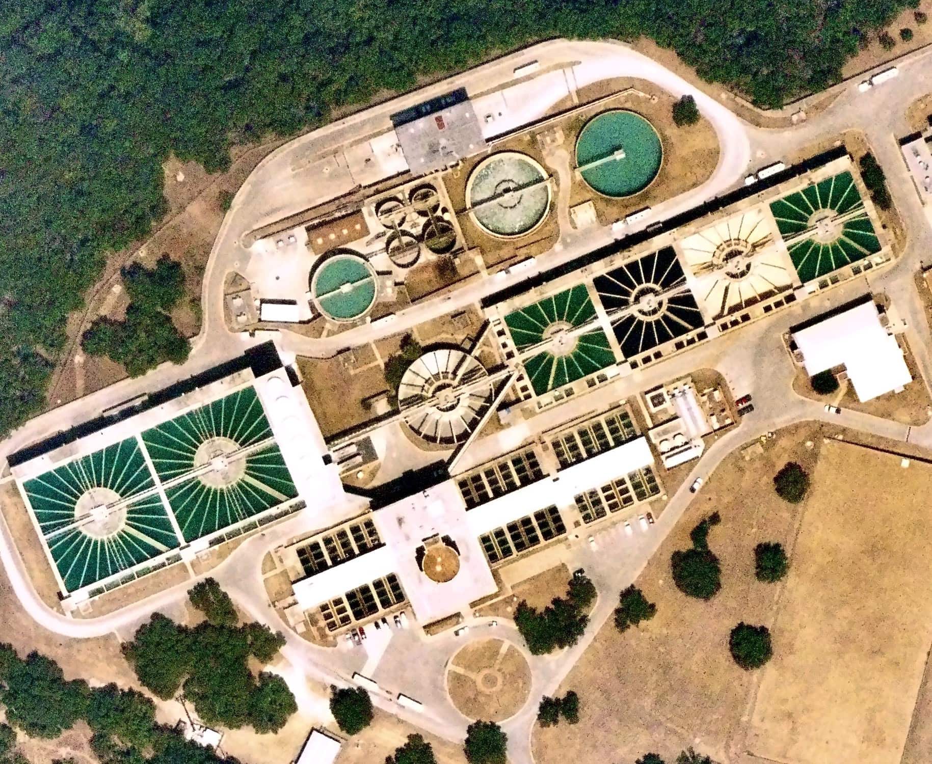 Albert H. Ullrich Water Treatment Plant in Austin, Texas. 