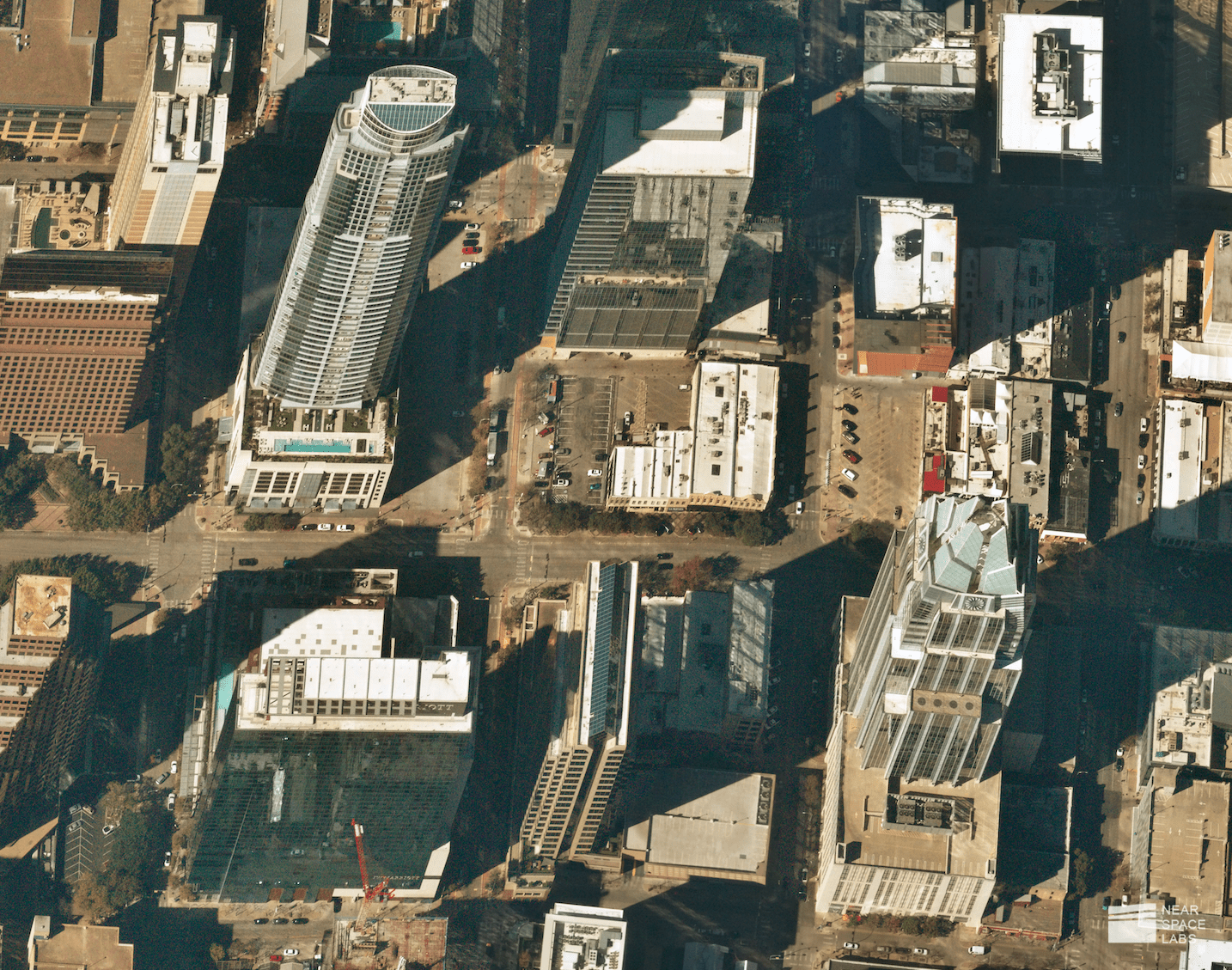 Downtown Austin, Texas sky scrapers. 